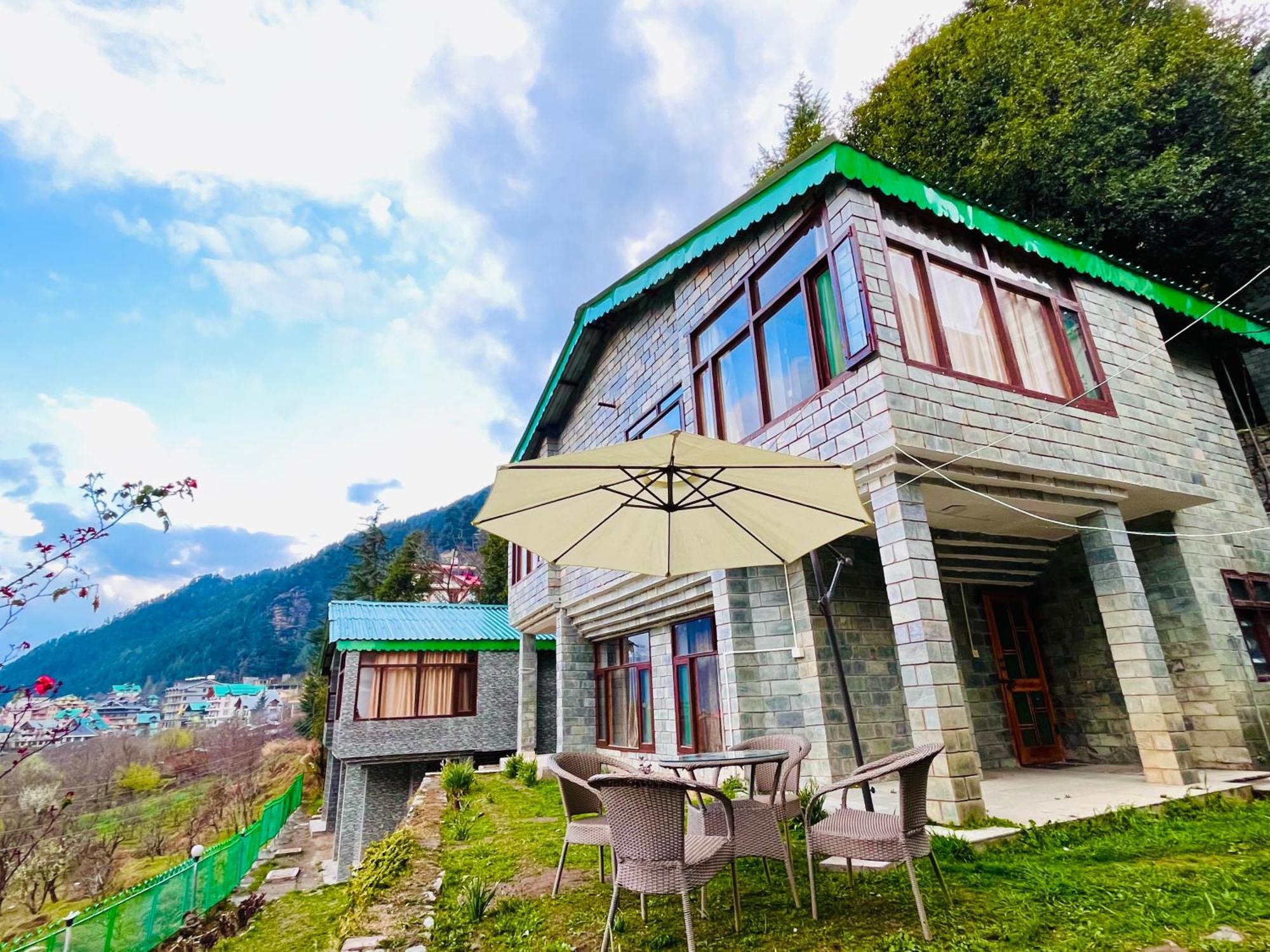 Himalayan Nomad Cottage, Manali ! All 2 Bedroom Independent Cottages ! Personal Lawn Every Cottage ! Parking ! Scenic Mountains View ! Spacious Rooms ! Exterior foto